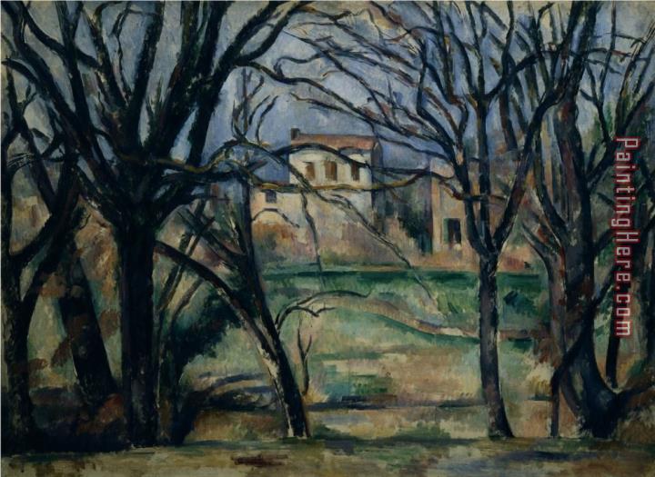 Paul Cezanne Trees And Houses